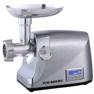 Masina de tocat carne electrica Hausberg HB-3455, 2000W, Argintiu