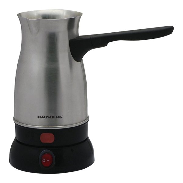 Ibric electric pentru cafea Hausberg HB-3815, Putere 800W, Capacitate 300 ml, Inox