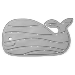 Covoras de baie antiderapant in forma de balena Skip Hop Moby, culoare gri